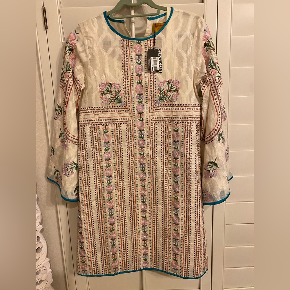 Sana Safinaz, Women Pakistan dress, fully Embroidered, Size Small